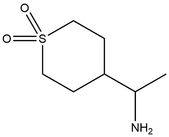 4-(1-氨基乙基)四氢2H-噻喃1,1-二氧化物, 1487935-81-8, 结构式