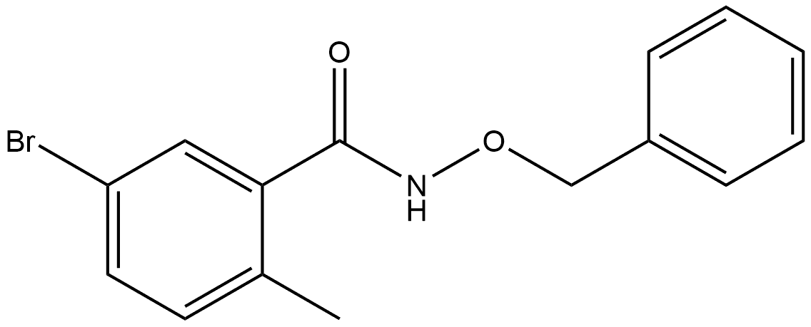 5-Bromo-2-methyl-N-(phenylmethoxy)benzamide Structure