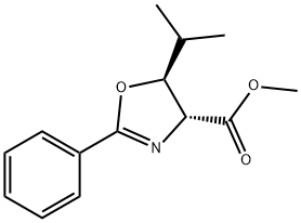 4-Oxazolecarboxylic acid, 4,5-dihydro-5-(1-methylethyl)-2-phenyl-, methyl ester, (4R,5S)-