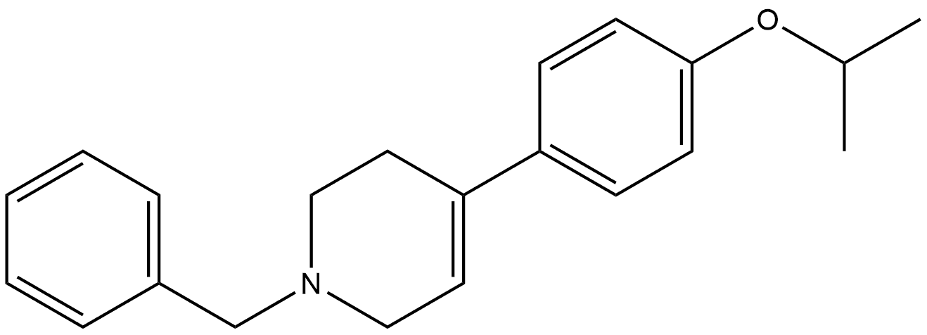 1,2,3,6-Tetrahydro-4-[4-(1-methylethoxy)phenyl]-1-(phenylmethyl)pyridine Structure