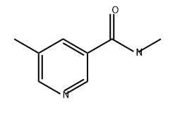 3-Pyridinecarboxamide, N,5-dimethyl- 化学構造式
