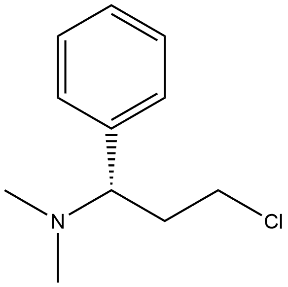 Benzenemethanamine, α-(2-chloroethyl)-N,N-dimethyl-, (αS)- Struktur