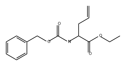 4-Pentenoic acid, 2-[[(phenylmethoxy)carbonyl]amino]-, ethyl ester 化学構造式