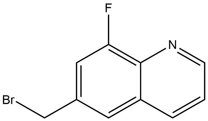 6-(bromomethyl)-8-fluoroquinoline Structure