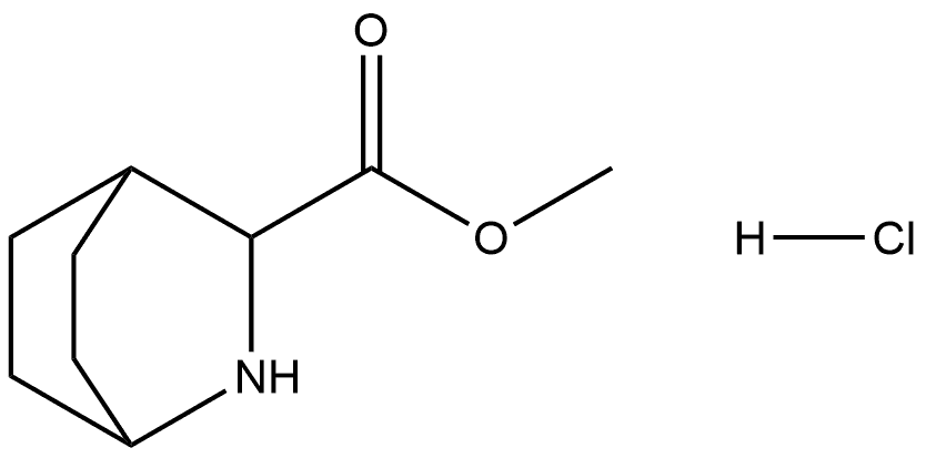 2-氮杂双环[2.2.2]辛烷-3-羧酸甲酯盐酸盐, 149151-20-2, 结构式