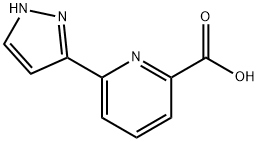 2-Pyridinecarboxylic acid, 6-(1H-pyrazol-3-yl)- Struktur