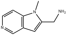 (1-甲基-1H-吡咯并[3,2-C]吡啶-2-基)甲胺 结构式