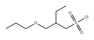 1-Butanesulfonyl chloride, 2-(propoxymethyl)- Structure