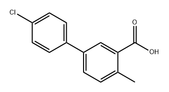 4'-Chloro-4-methyl-[1,1'-biphenyl]-3-carboxylic acid 结构式