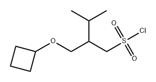 2-(Cyclobutoxymethyl)-3-methylbutane-1-sulfonyl chloride Structure