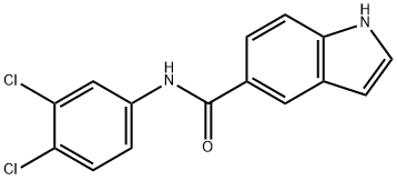 1H-Indole-5-carboxamide, N-(3,4-dichlorophenyl)- Struktur