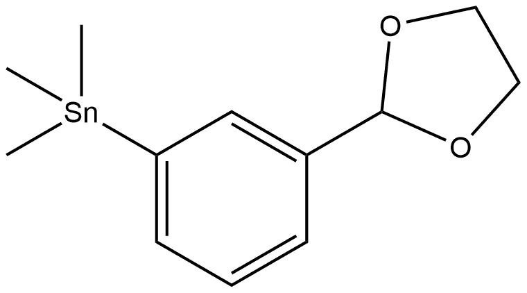 (3-(1,3-dioxolan-2-yl)phenyl)trimethylstannane Structure