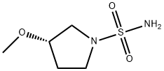 (S)-3-甲氧基吡咯烷-1-磺酰胺 结构式