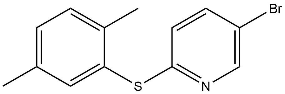 5-Bromo-2-[(2,5-dimethylphenyl)thio]pyridine Structure