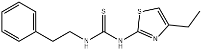 Thiourea, N-(4-ethyl-2-thiazolyl)-N'-(2-phenylethyl)- Structure