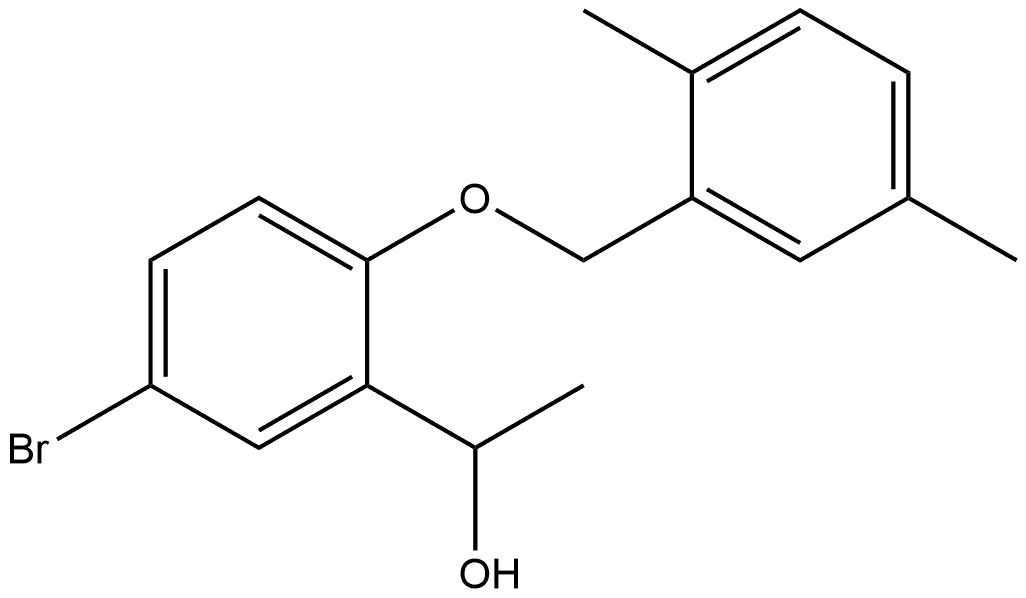 5-Bromo-2-[(2,5-dimethylphenyl)methoxy]-α-methylbenzenemethanol Structure