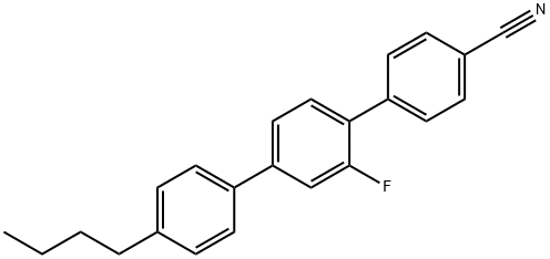 [1,1':4',1''-Terphenyl]-4-carbonitrile, 4''-butyl-2'-fluoro- Structure