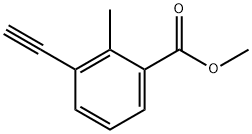 Benzoic acid, 3-ethynyl-2-methyl-, methyl ester Structure