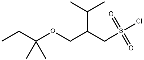 1-Butanesulfonyl chloride, 2-[(1,1-dimethylpropoxy)methyl]-3-methyl- Structure