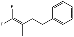 Benzene, (4,4-difluoro-3-methyl-3-buten-1-yl)- Structure