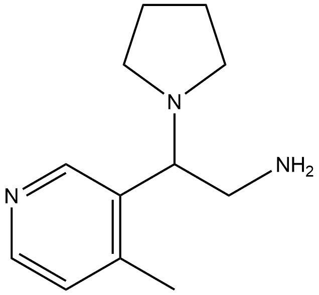 3-Pyridineethanamine, 4-methyl-β-1-pyrrolidinyl- Structure