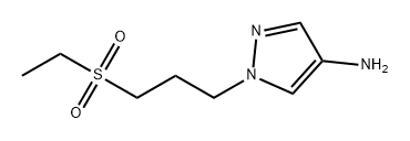 1H-Pyrazol-4-amine, 1-[3-(ethylsulfonyl)propyl]- Structure