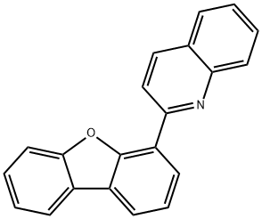 Quinoline, 2-(4-dibenzofuranyl)- Struktur