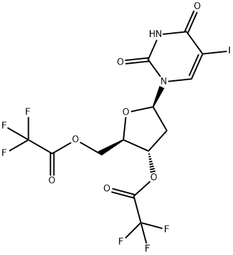 Uridine, 2'-deoxy-5-iodo-, 3',5'-bis(trifluoroacetate) (9CI) Structure