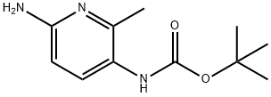 1,1-Dimethylethyl N-(6-amino-2-methyl-3-pyridinyl)carbamate Struktur