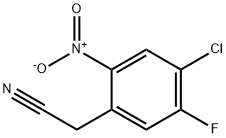 2-(4-chloro-5-fluoro-2-nitrophenyl)acetonitrile 结构式