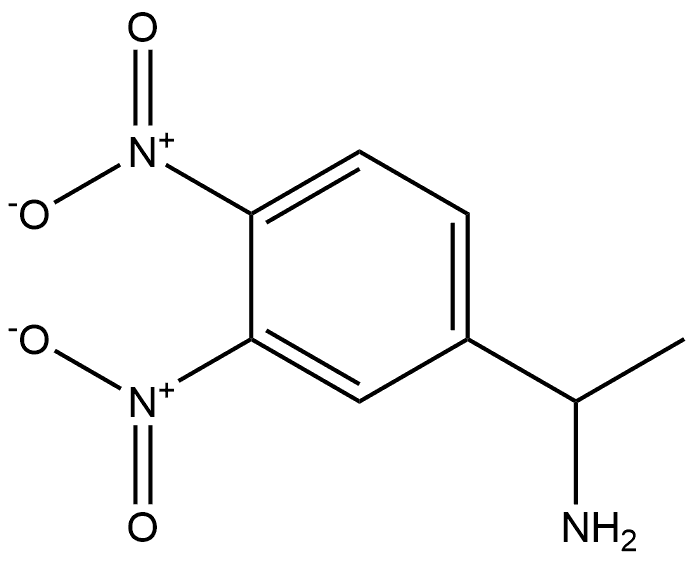 1-(3,4-二硝基苯基)乙胺,1498997-12-8,结构式