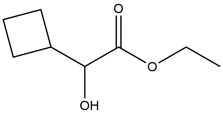 Cyclobutaneacetic acid, α-hydroxy-, ethyl ester 结构式