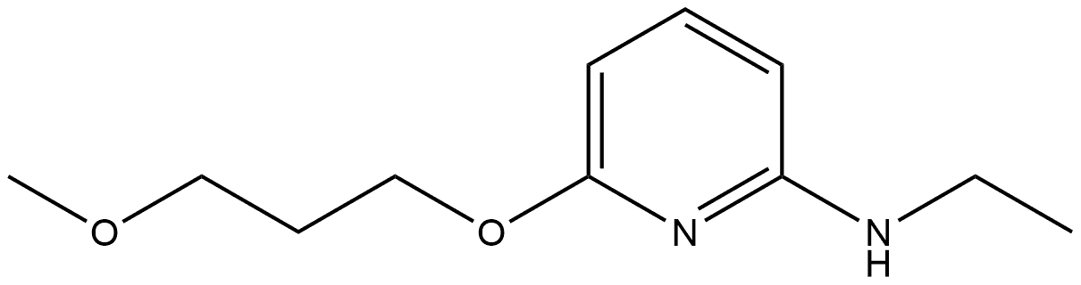 N-Ethyl-6-(3-methoxypropoxy)-2-pyridinamine 结构式