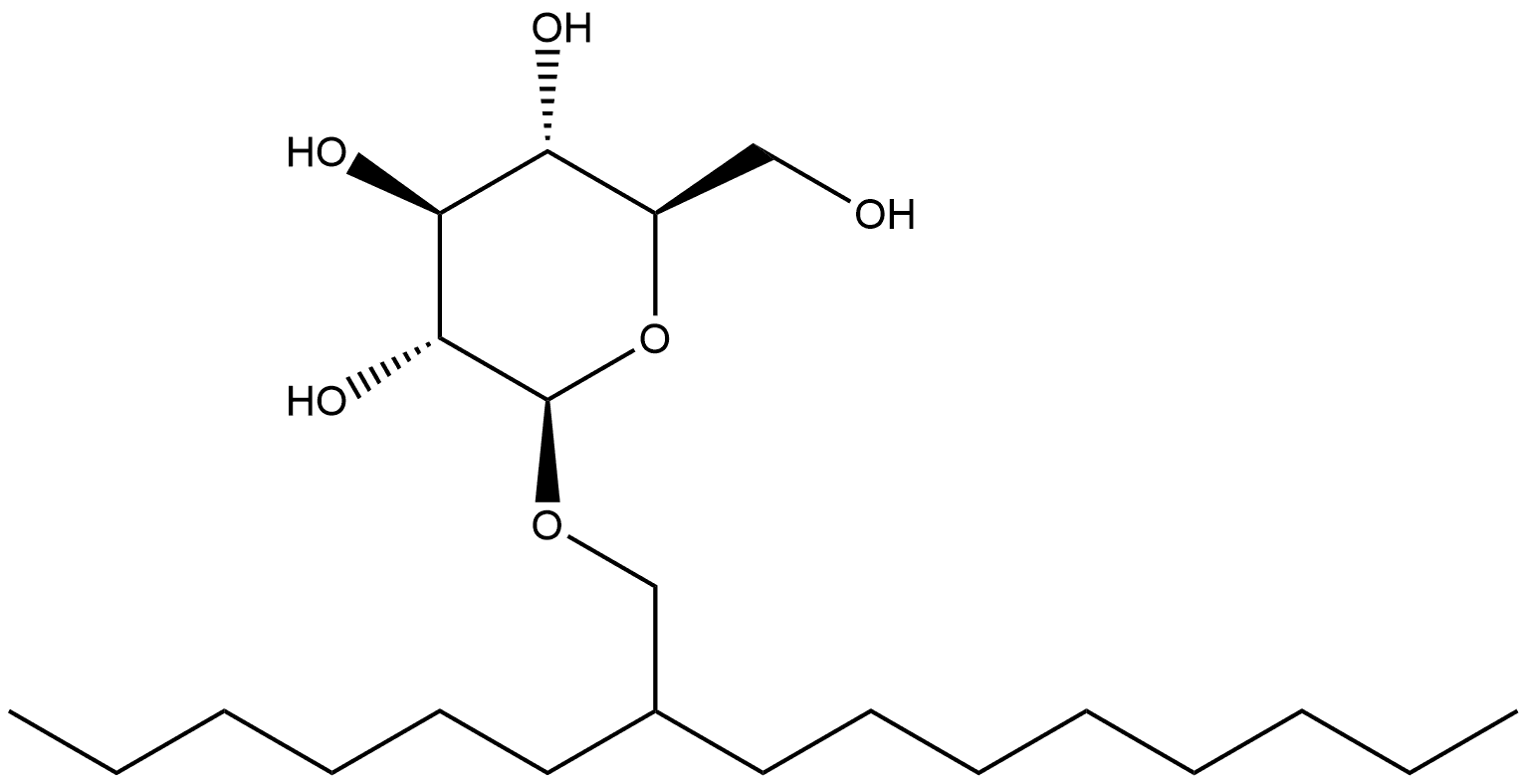 β-D-Glucopyranoside, 2-hexyldecyl,149969-27-7,结构式