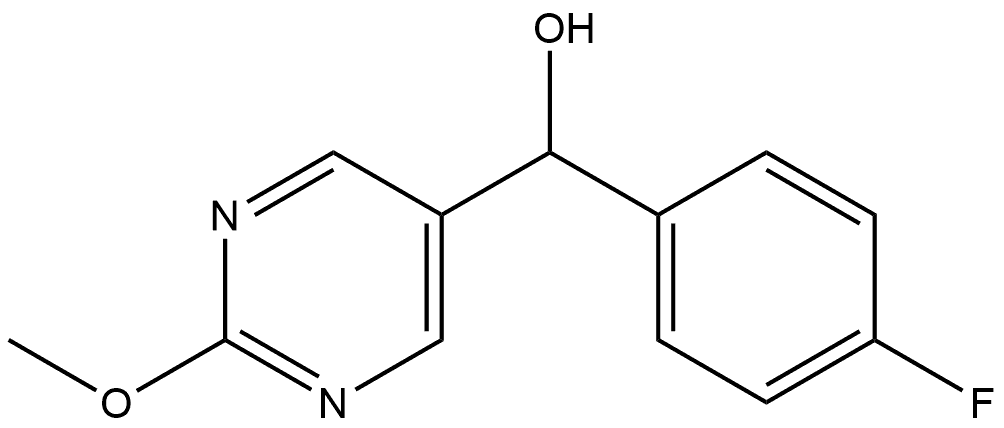 α-(4-Fluorophenyl)-2-methoxy-5-pyrimidinemethanol Structure
