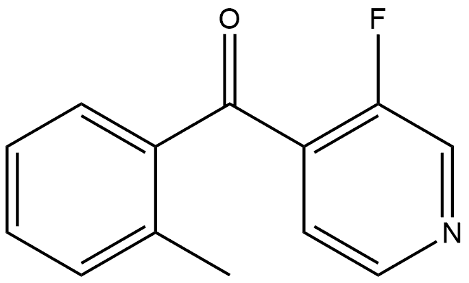 (3-Fluoro-4-pyridinyl)(2-methylphenyl)methanone 结构式