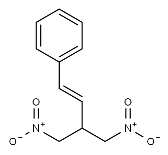 (E)-2-苯乙烯基-1,3-二硝基丙烷 结构式