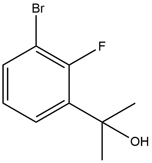 2-(3-溴-2-氟苯基)丙-2-醇,1500758-16-6,结构式
