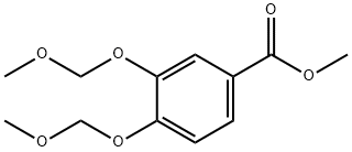 Benzoic acid, 3,4-bis(methoxymethoxy)-, methyl ester Struktur