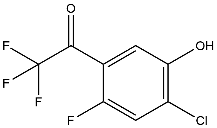 1-(4-Chloro-2-fluoro-5-hydroxyphenyl)-2,2,2-trifluoroethanone Structure