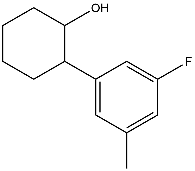 2-(3-Fluoro-5-methylphenyl)cyclohexanol 结构式