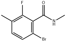 Benzamide, 6-bromo-2-fluoro-N,3-dimethyl- Structure