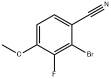 2-溴-3-氟-4-甲氧基苄腈,1501465-76-4,结构式