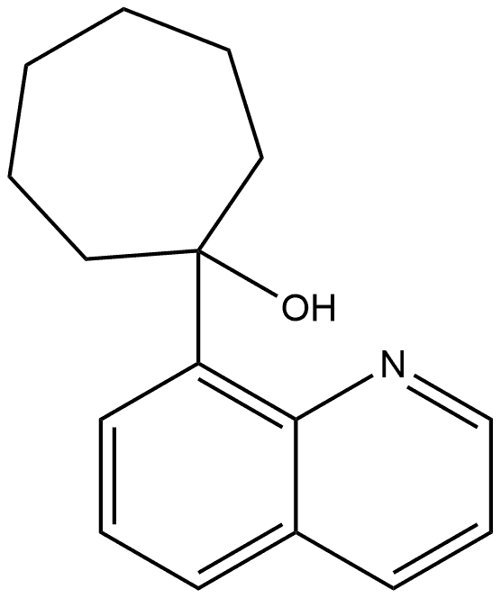 1-(8-Quinolinyl)cycloheptanol Structure