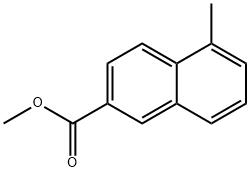 2-Naphthalenecarboxylic acid, 5-methyl-, methyl ester 结构式