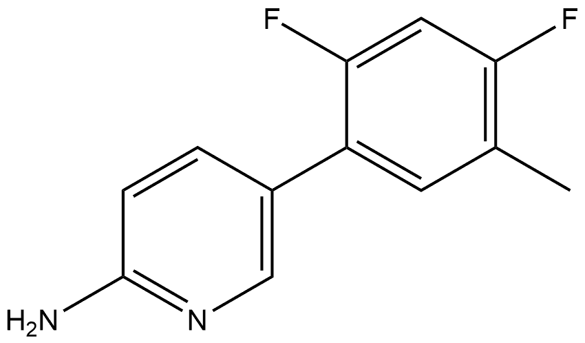 5-(2,4-Difluoro-5-methylphenyl)-2-pyridinamine Struktur