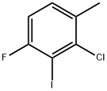 Benzene, 2-chloro-4-fluoro-3-iodo-1-methyl- Struktur