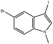 1H-Indole, 5-bromo-3-iodo-1-methyl- Struktur