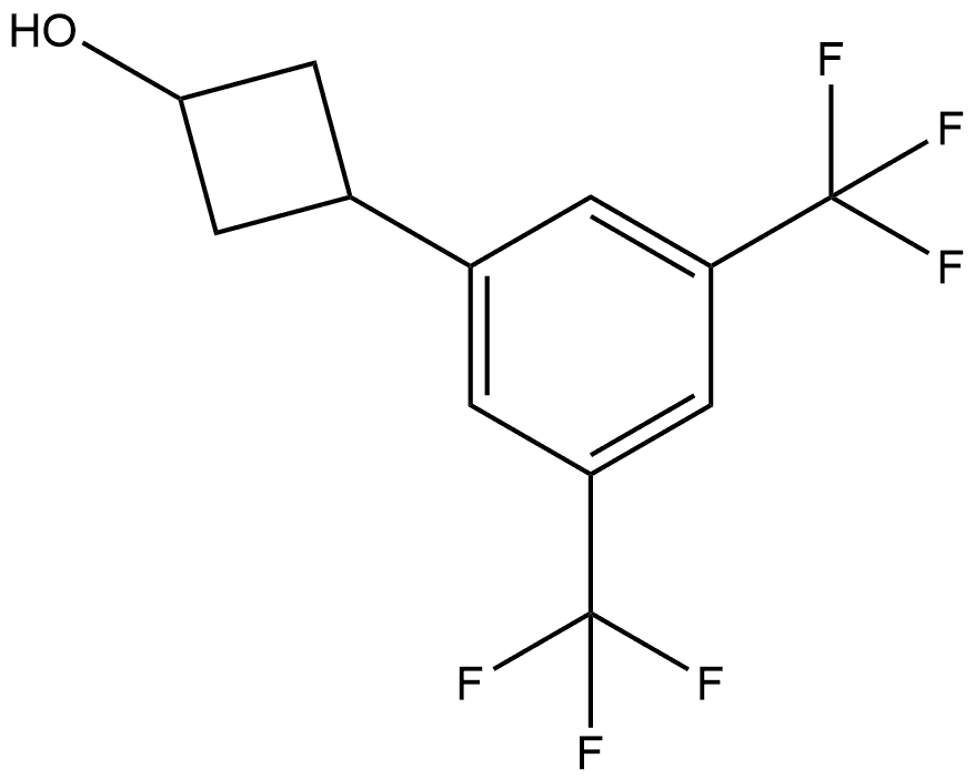 3-[3,5-Bis(trifluoromethyl)phenyl]cyclobutanol Structure