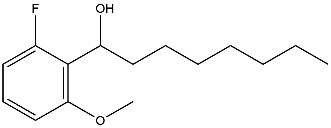 2-Fluoro-α-heptyl-6-methoxybenzenemethanol Structure